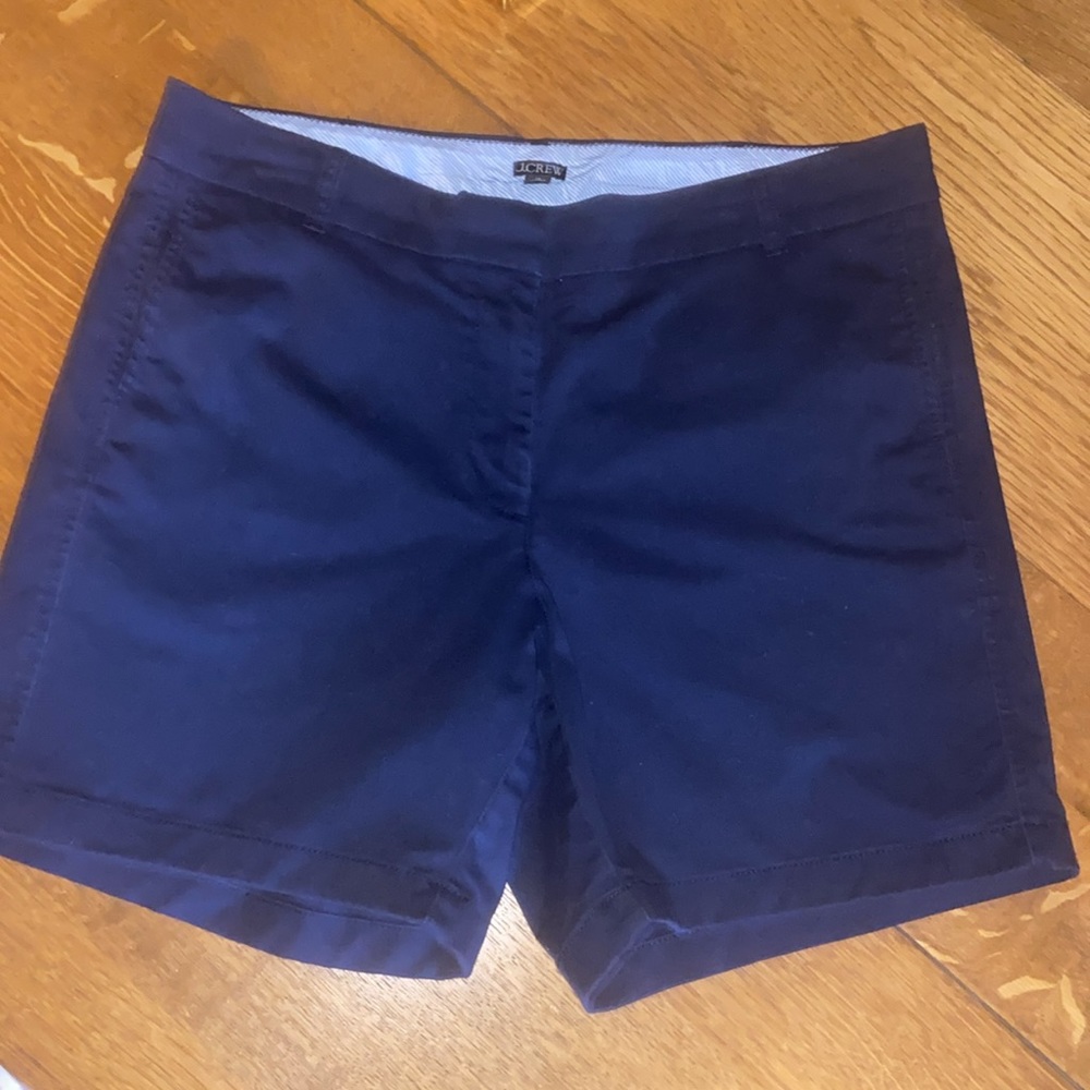 J. Crew 7” Stretch Chino, Navy Blue Shorts, size 14